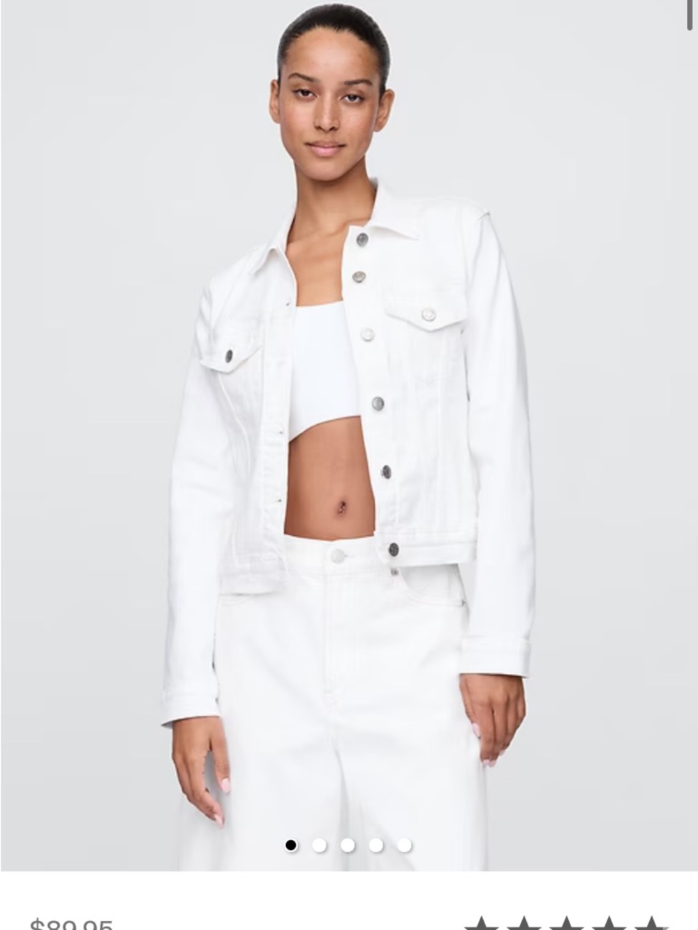 White Women's Denim Jacket